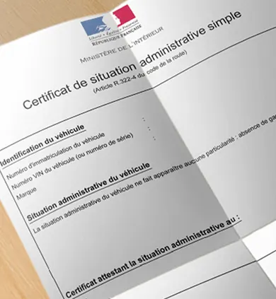 Le certificat de non gage